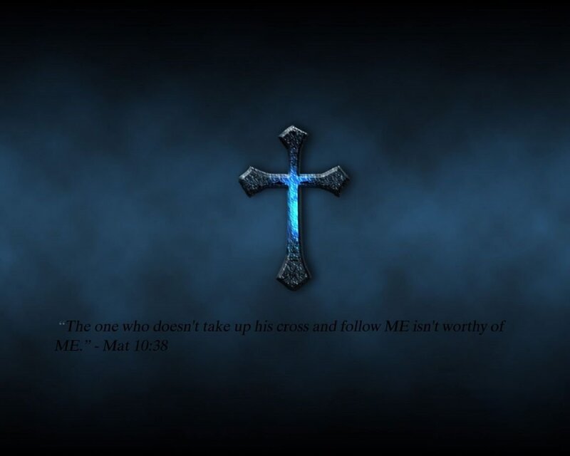 Biblical cross with quote