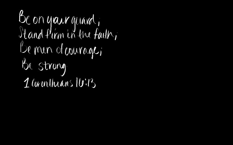 Biblical encouragement text