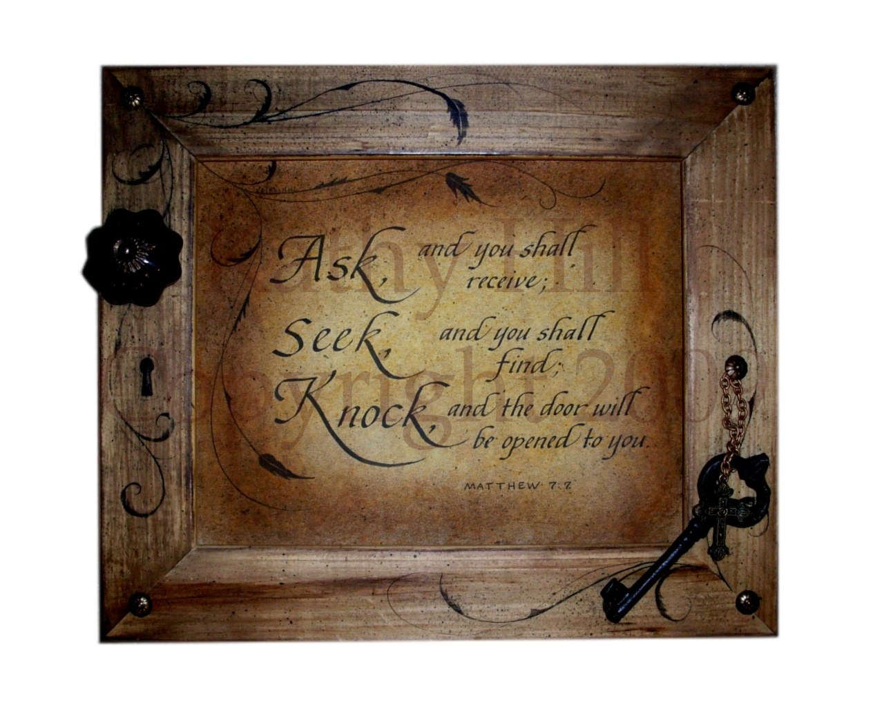 Biblical quote art frame