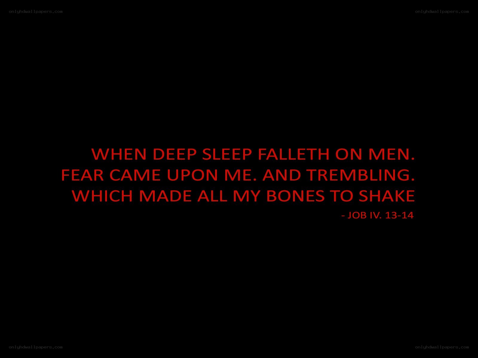Biblical quote on fear
