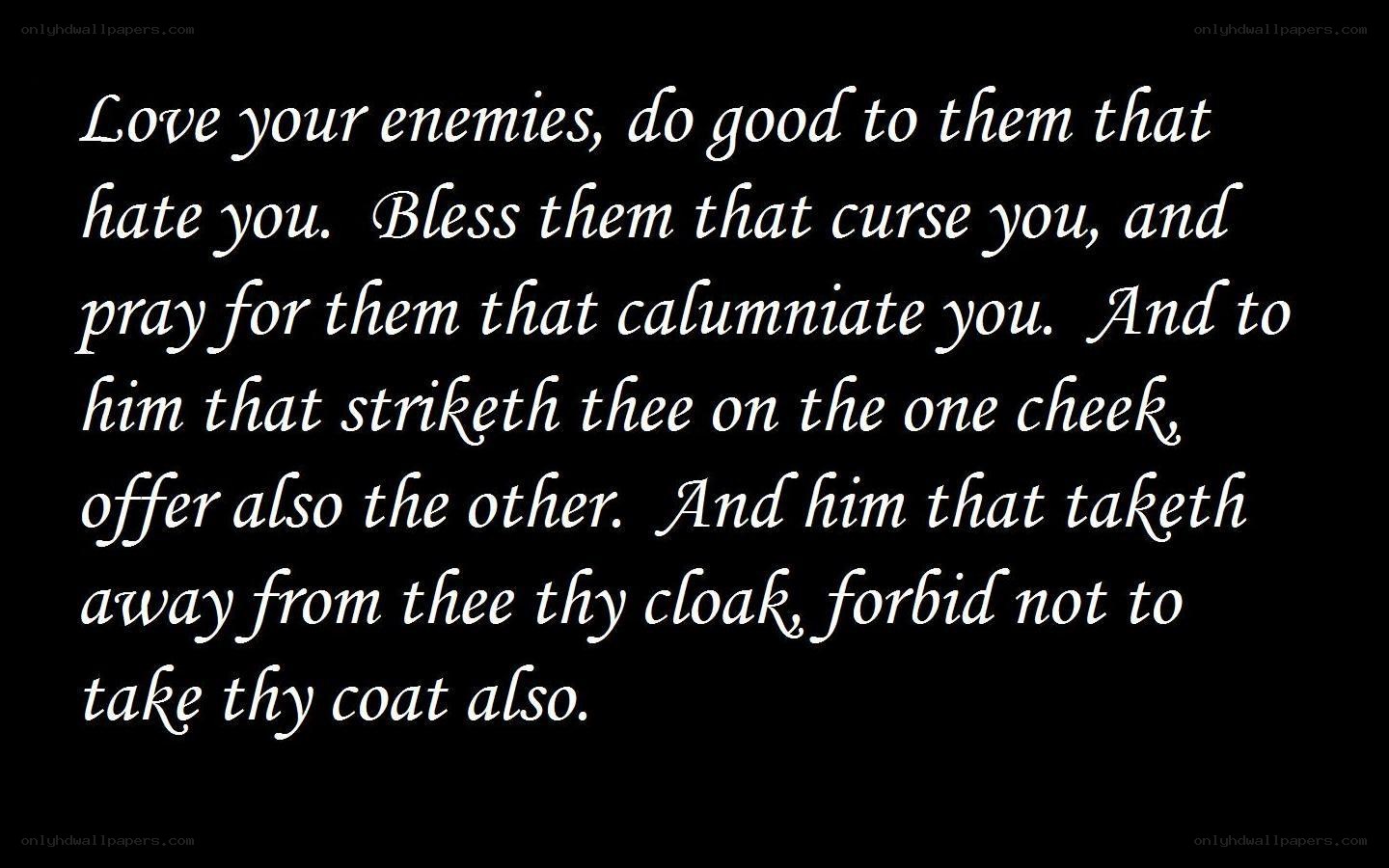 Biblical quote on love and forgiveness