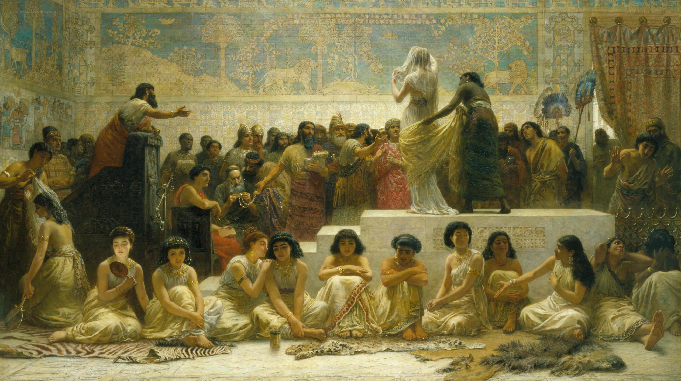 Biblical scene with figures