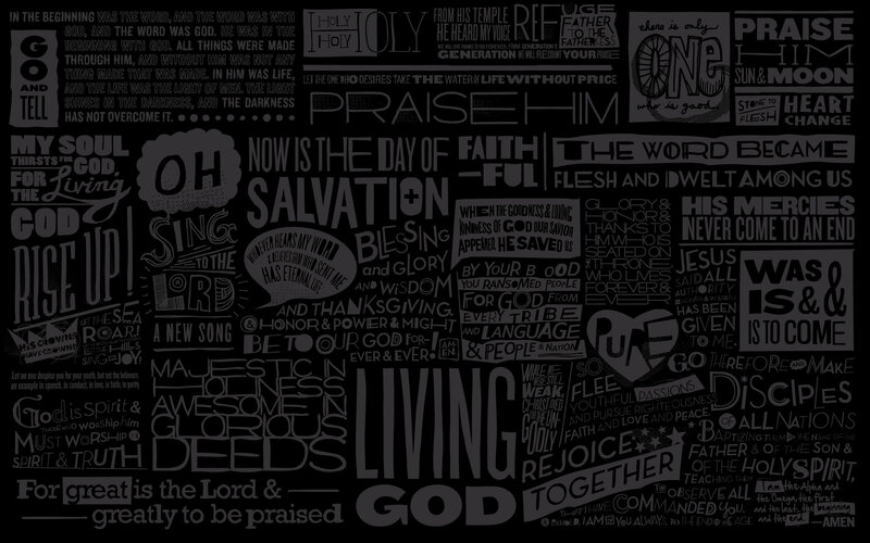 Biblical text collage