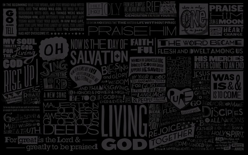 Biblical text collage