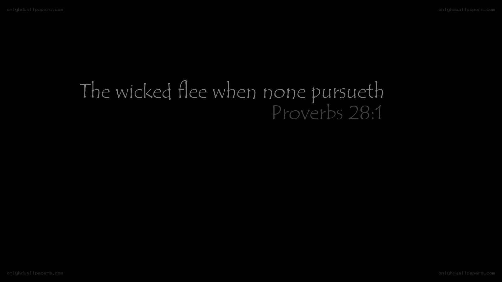 Biblical verse on wickedness