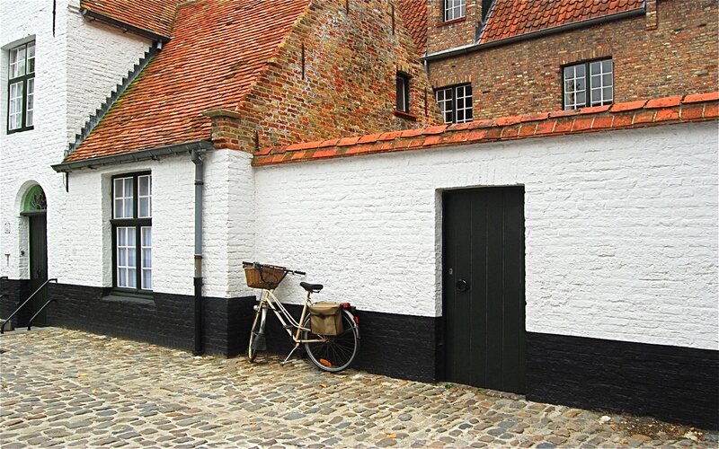 Bicycle Against Building