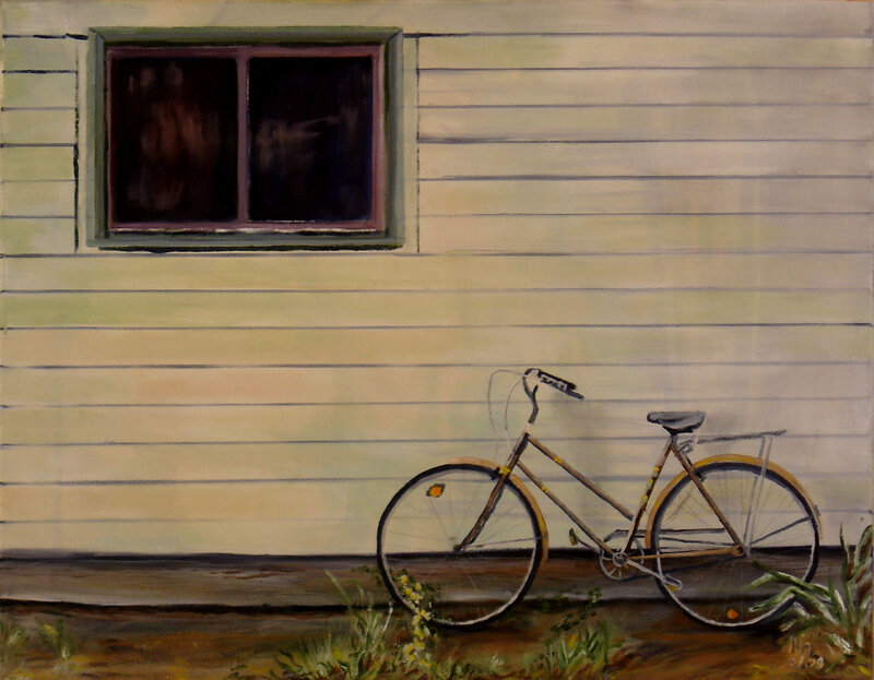 Bicycle Against House Wall