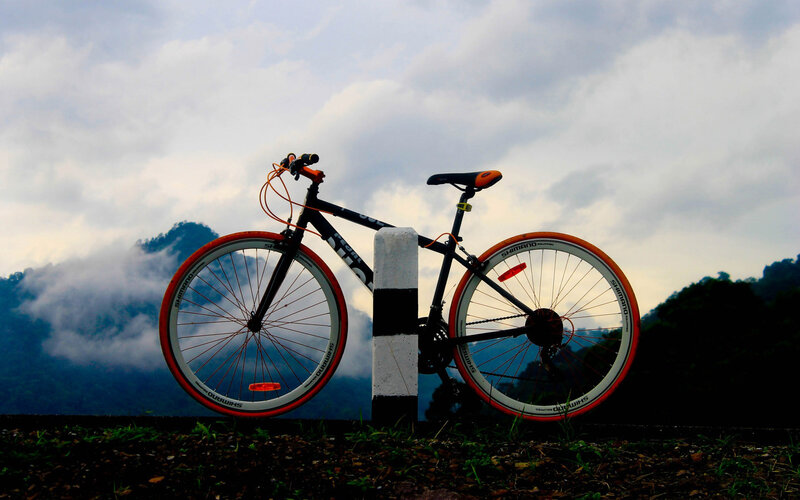 Bicycle Against Post