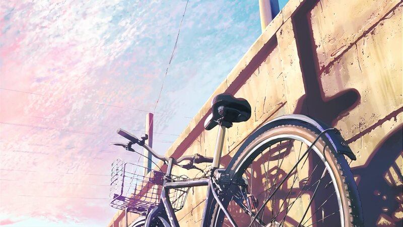 Bicycle Against Wall — Blue