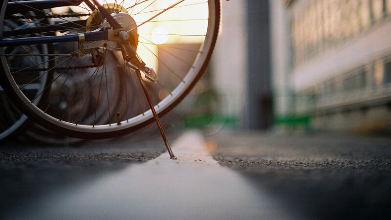 Bicycle at sunset