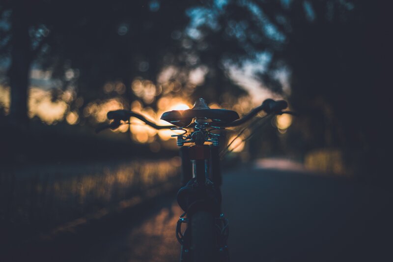 Bicycle at sunset