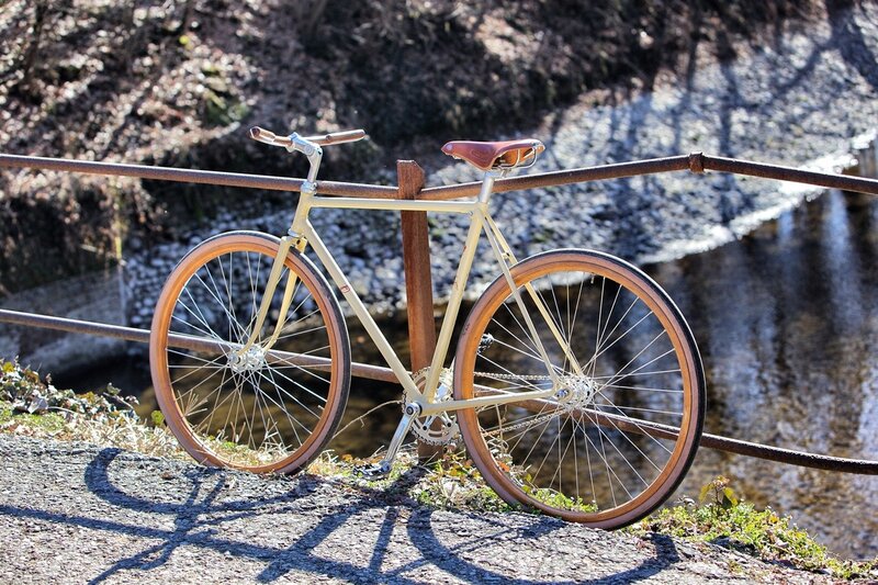 Bicycle by a river