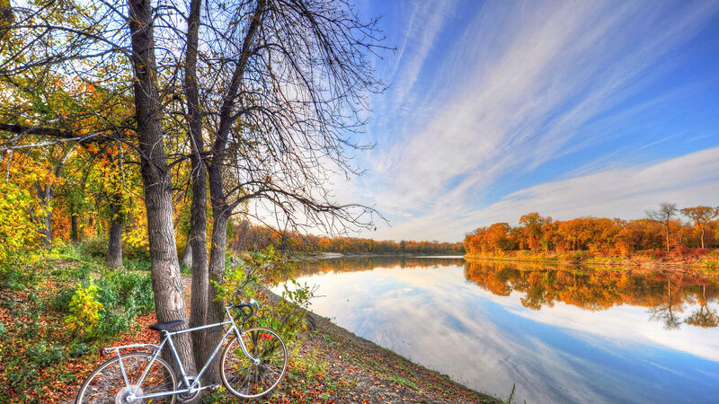 Bicycle by Riverbank