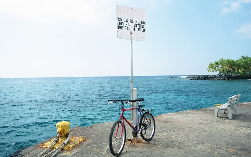 Bicycle by the pier