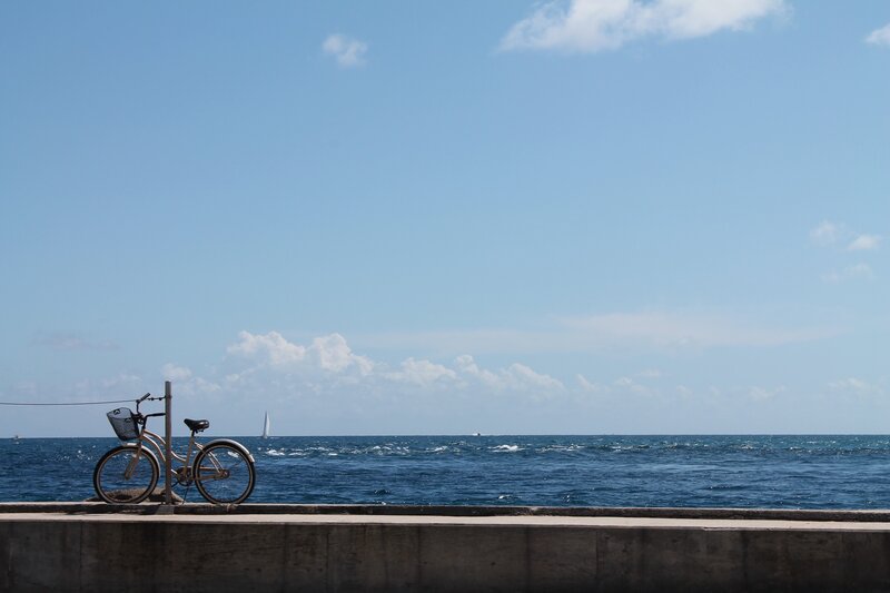 Bicycle by the sea