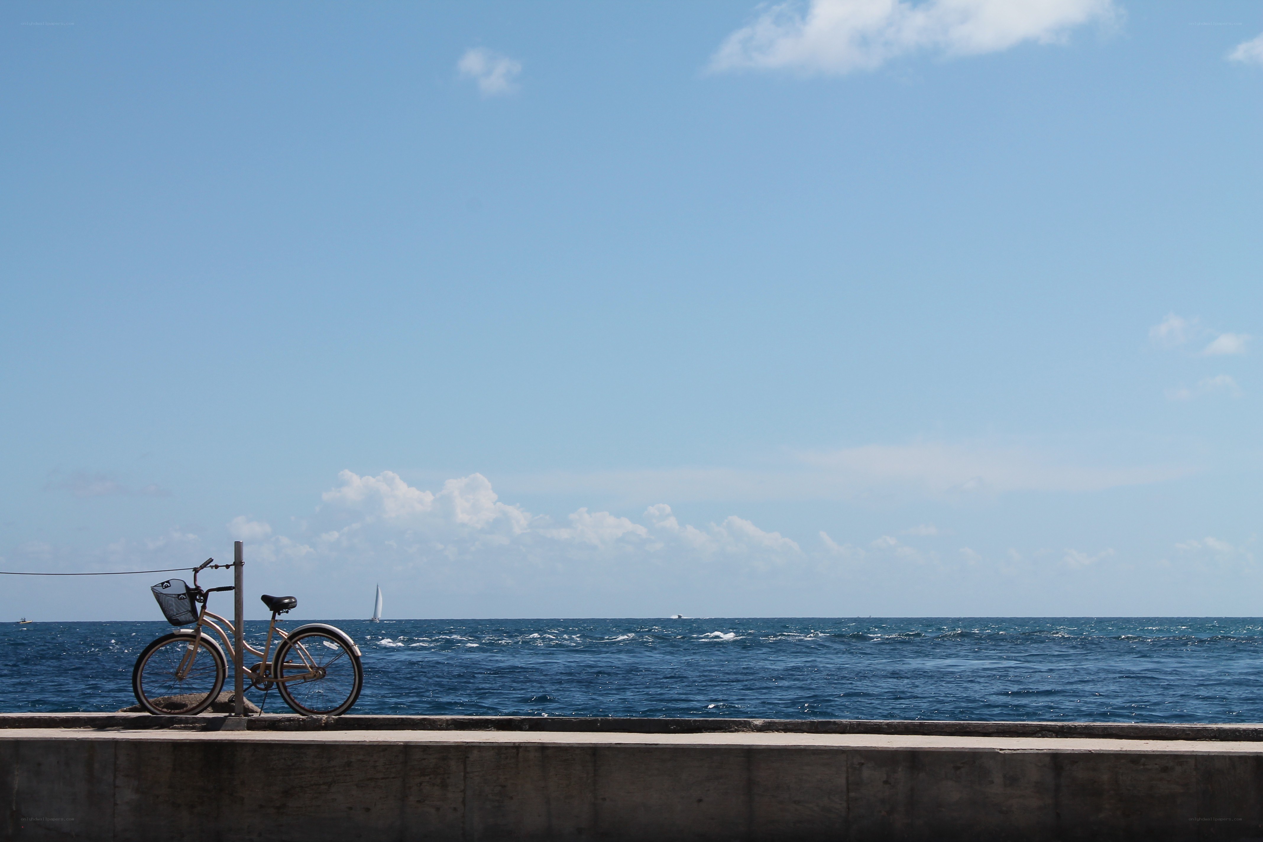 Bicycle by the sea