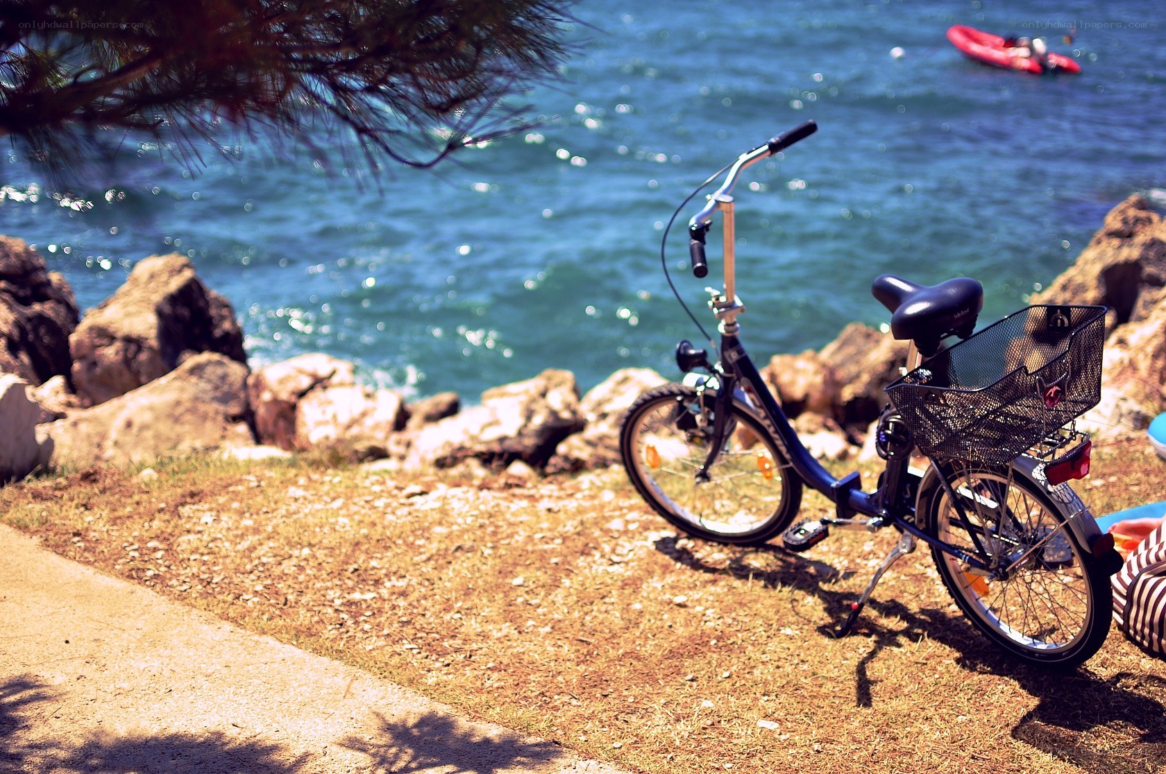Bicycle by the sea