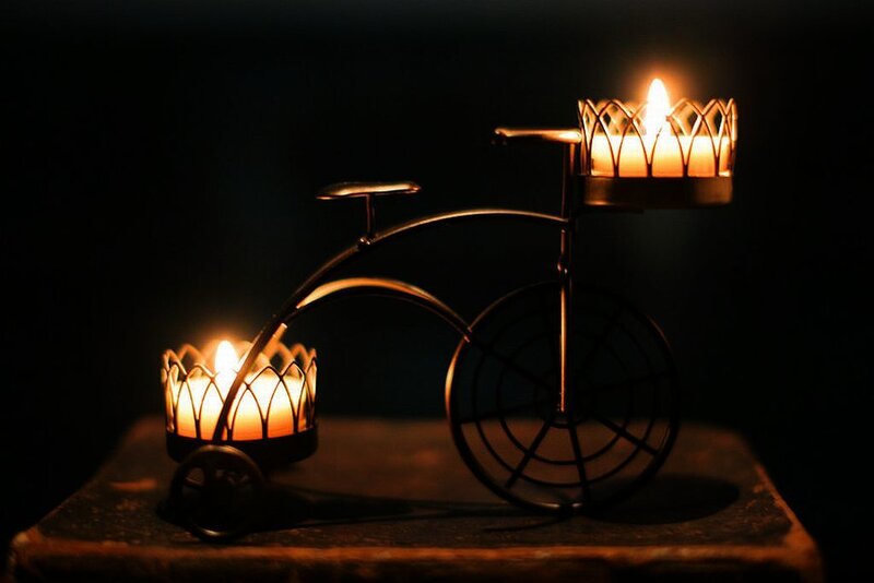Bicycle Candle Holder
