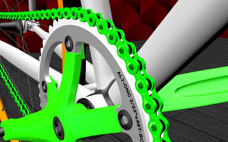 Bicycle Chain and Crankset
