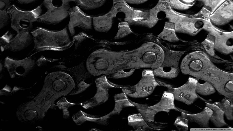 Bicycle Chain and Sprockets — Black