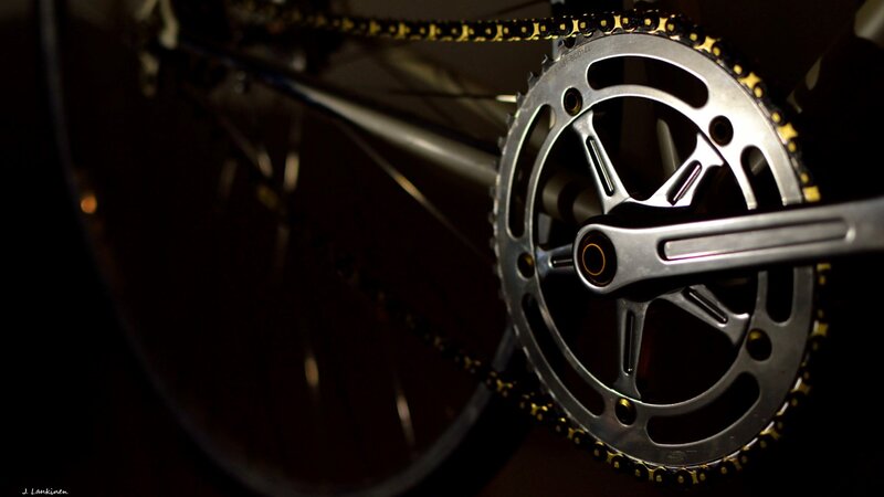 Bicycle Chainring and Crank — Black