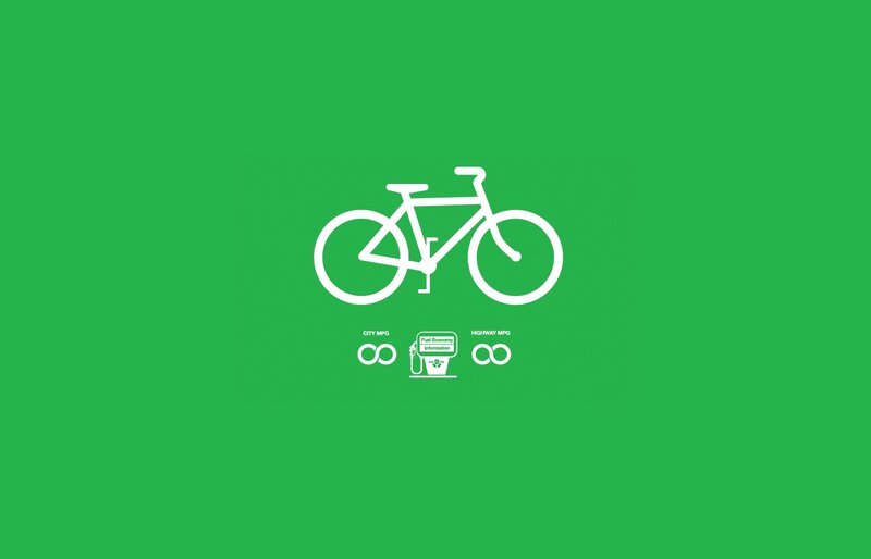 bicycle fuel efficiency icon