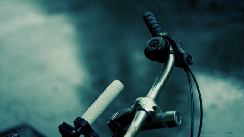 Bicycle Handlebars — Blue, Moody