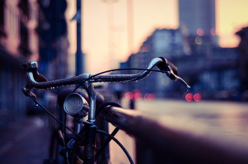 Bicycle Handlebars — Blue