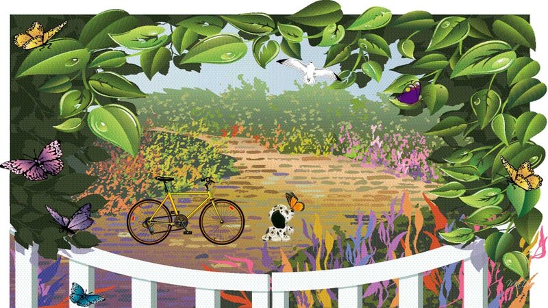 Bicycle in Garden