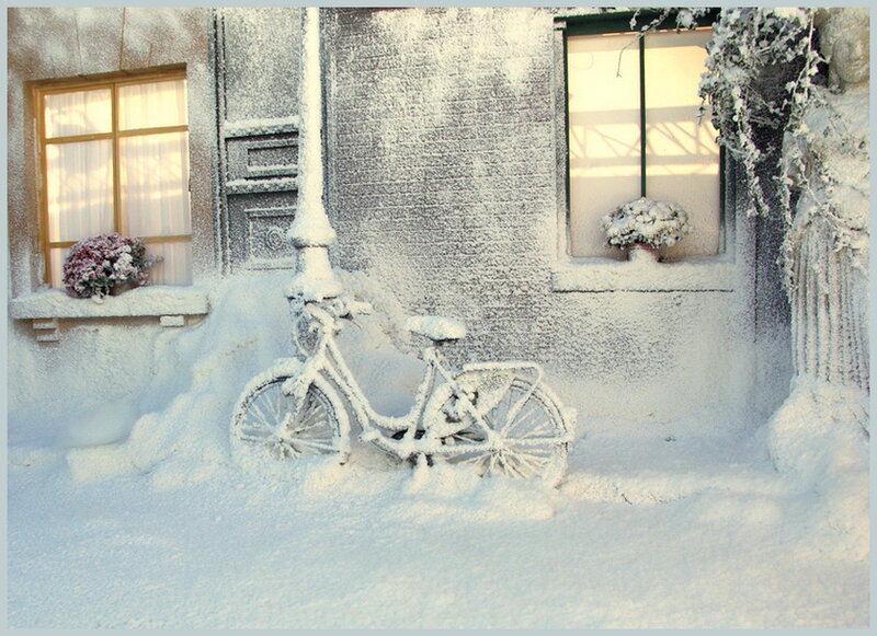 Bicycle in Snow