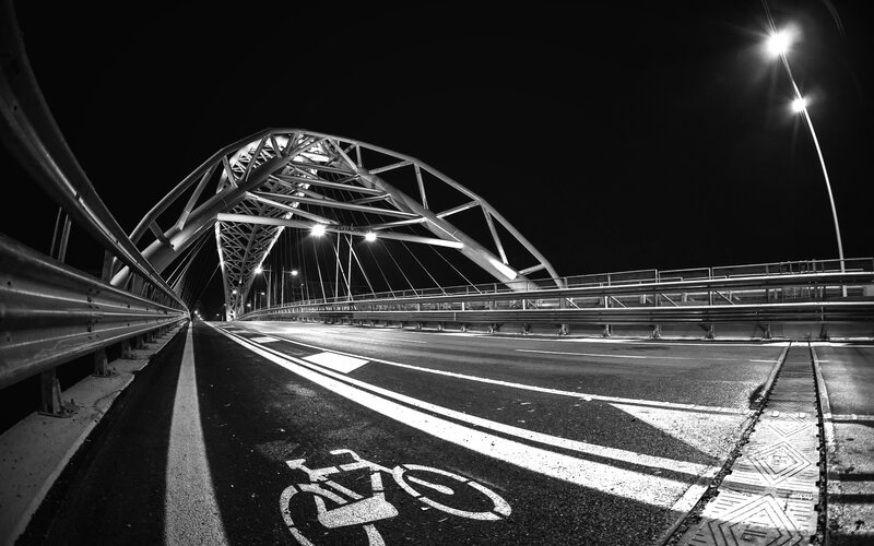 Bicycle Lane on Bridge