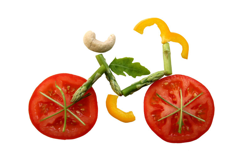 Bicycle Made of Vegetables — Red