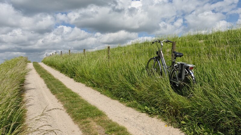 Bicycle on Grassy Hill