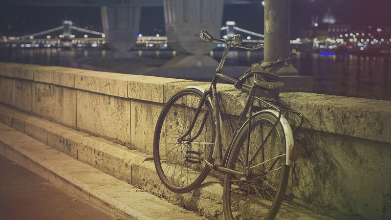 Bicycle on Stone Wall