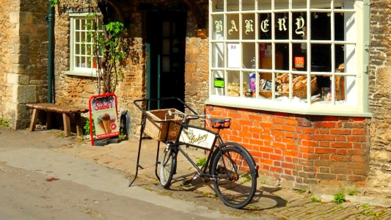 Bicycle Outside Bakery