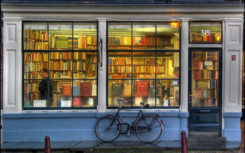 Bicycle Outside Bookstore