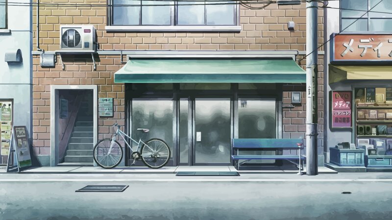 Bicycle Parked on Sidewalk