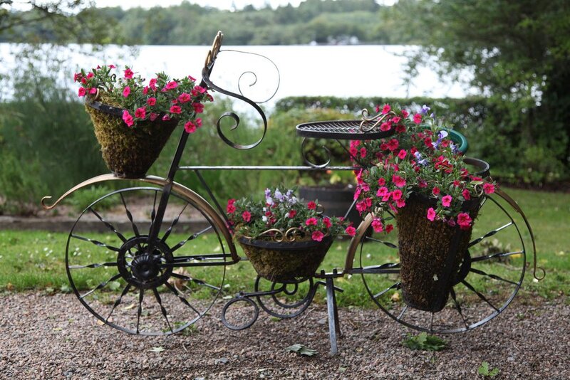 Bicycle Planter with Flowers