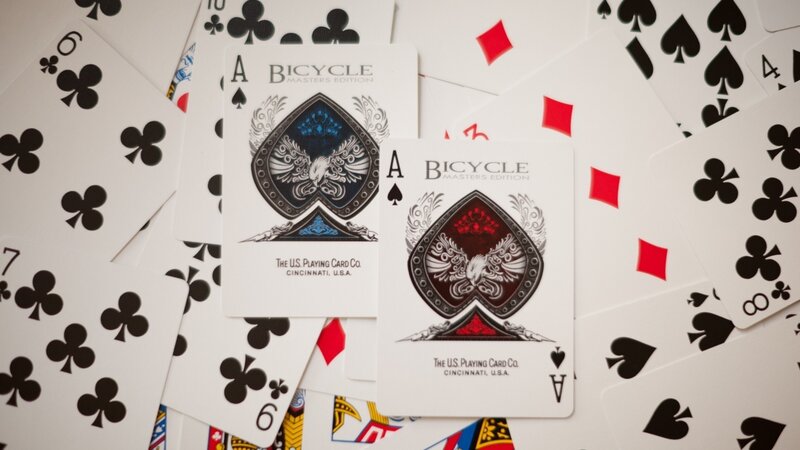 Bicycle playing cards spread