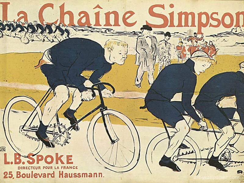 Bicycle Racers on Track