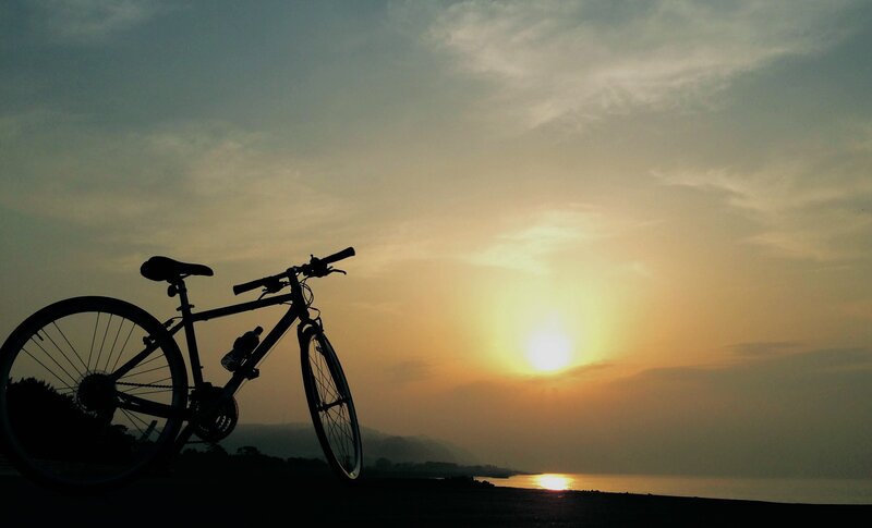 Bicycle Silhouette at Sunset