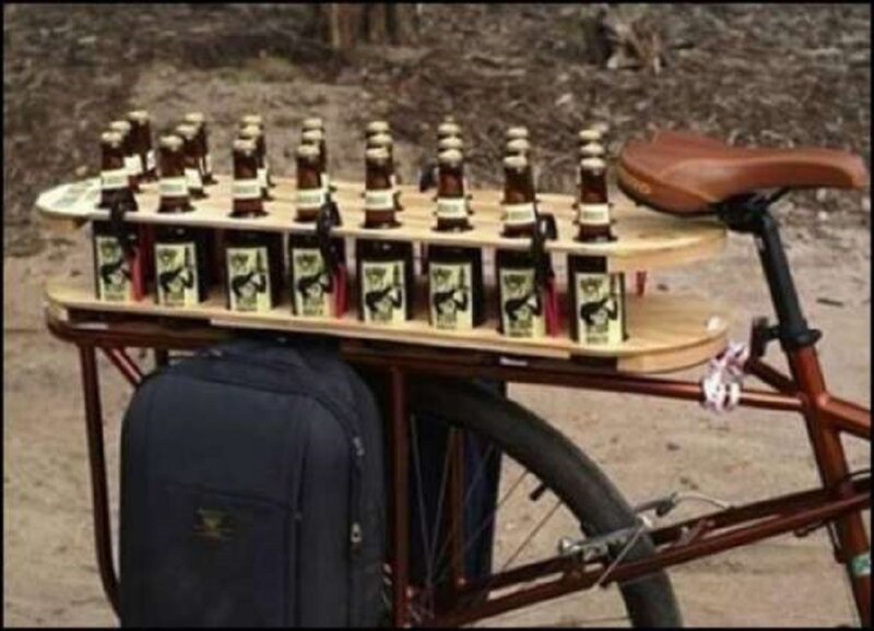 Bicycle with Beer Rack