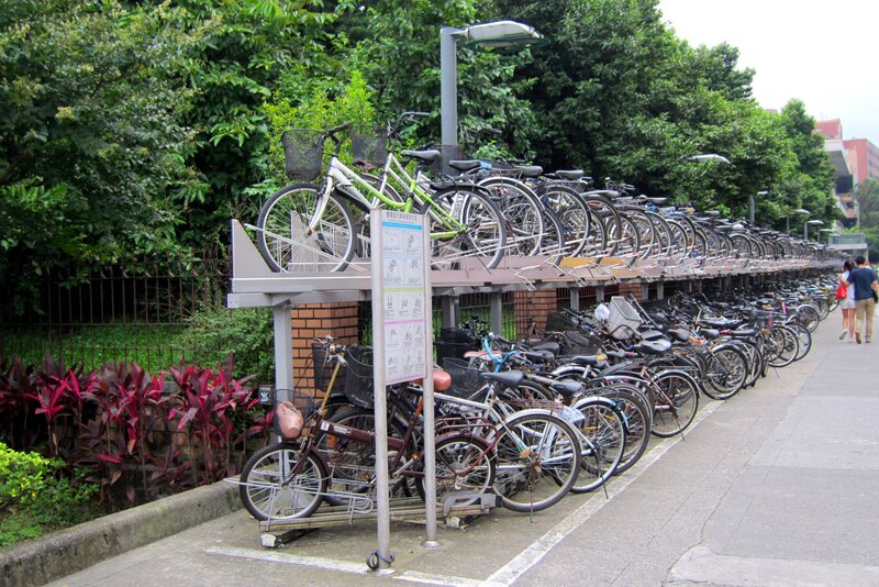 Bicycles in Racks