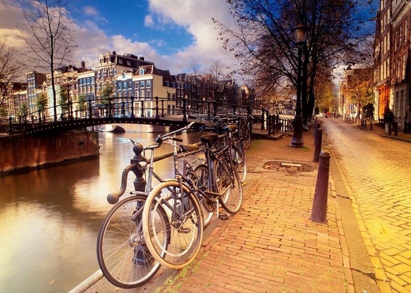 Bicycles on Canal Path