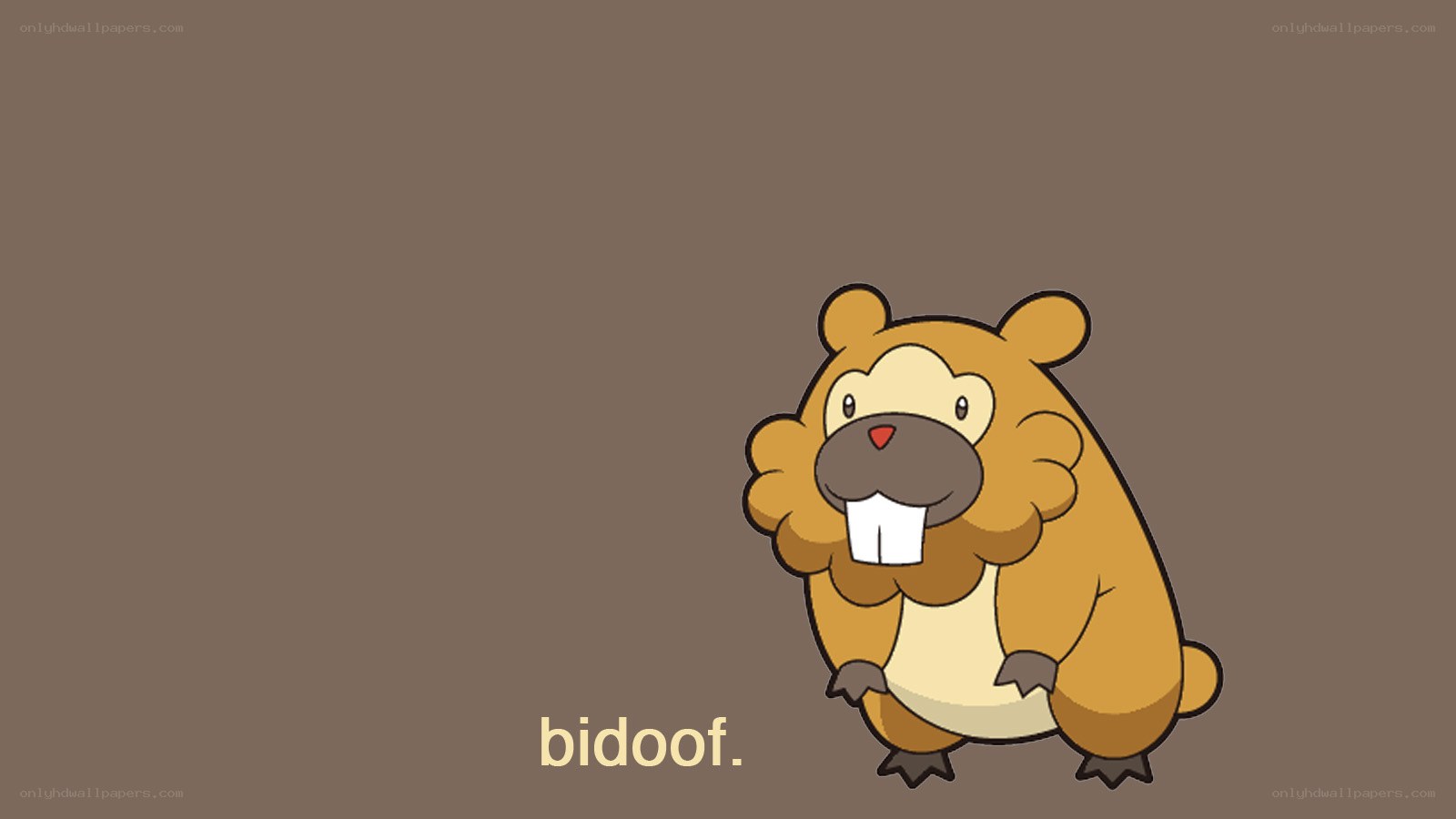 Bidoof character illustration