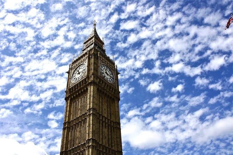 Big Ben against a cloudy sky