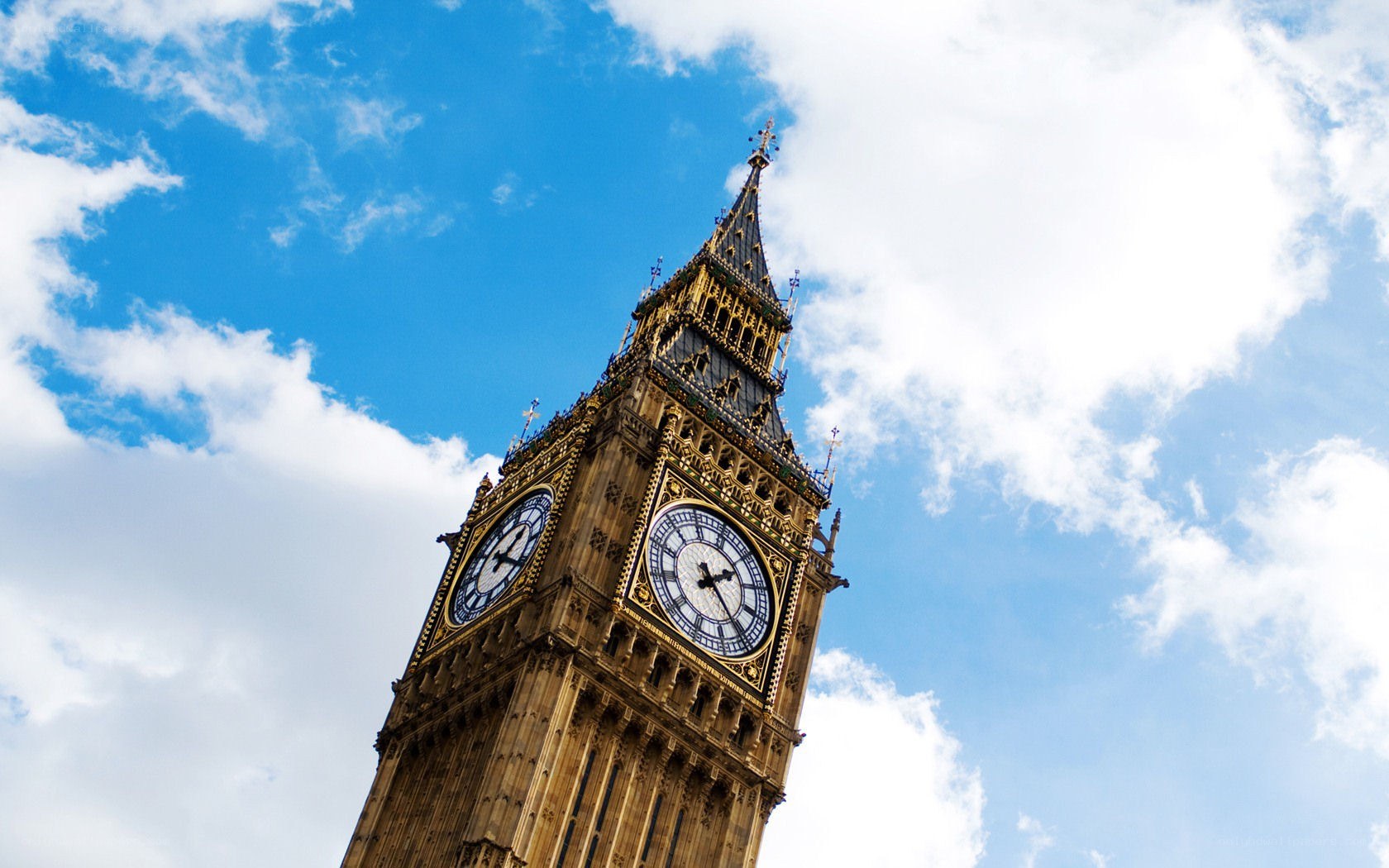 Big Ben against blue sky