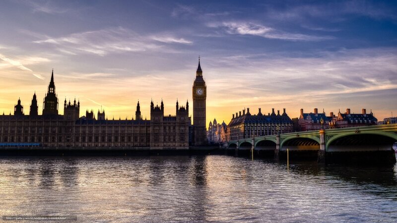 Big Ben and Houses of Parliament — Blue, Serene, Sunset