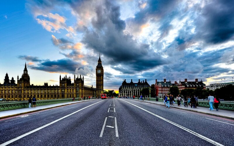 Big Ben and Parliament — Blue, Dramatic, Sunset