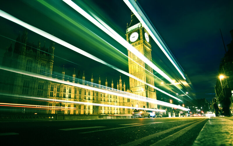 Big Ben and Parliament — Green